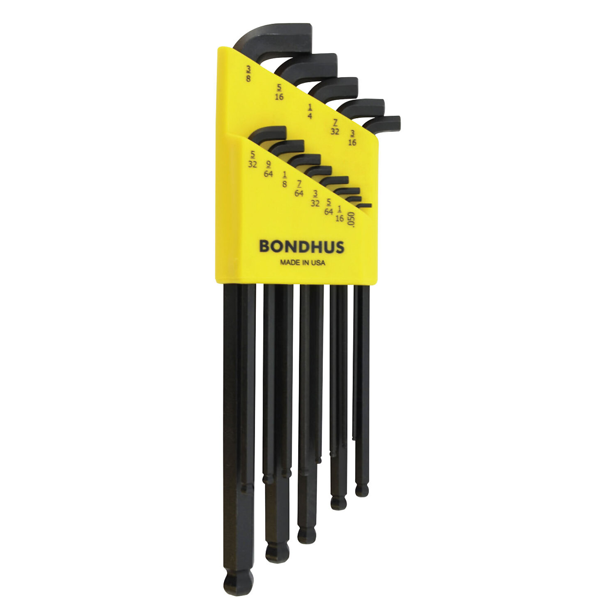 Bondhus Stubby Double Ball End L-wrench Set of 13, .050-3/8", Model 16537